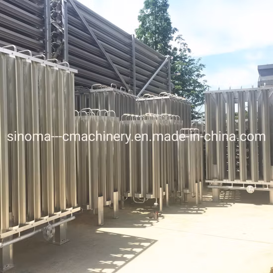 Luftbeheizter Umgebungsverdampfer mit kryogenem flüssigem LNG-Gas